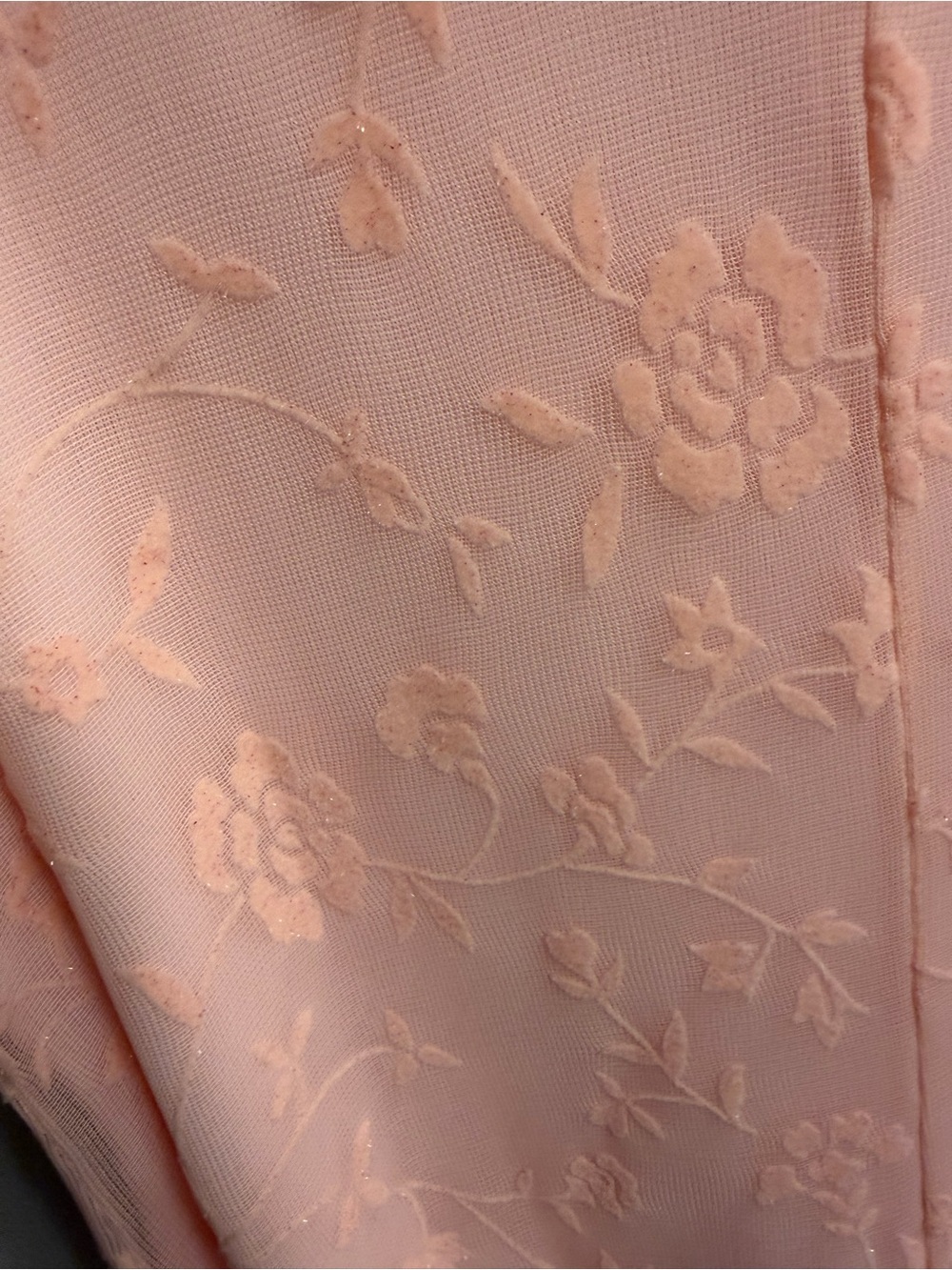 Delicate Velour Dress in Light Rose - Picture 11 of 11